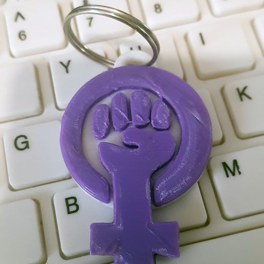 20210310_145802.jpg Download STL file feminist keychain • 3D printable design, khyron3d