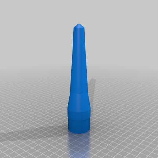 Estes_Recruiter_Nose_Cone_Hollow.png Free STL file Estes Nose Cone P/N 072701・3D print model to download, JackHydrazine