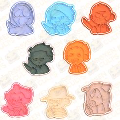 cover.jpg Archivo 3D Horror personajes halloween cortador de galletas conjunto de 8・Diseño para descargar y imprimir en 3D