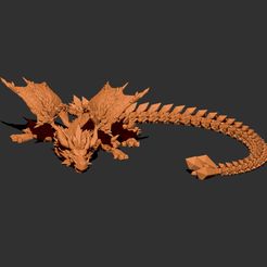dragon-2.jpg 3D file cristal dragon・Design to download and 3D print