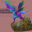 1.jpg Fichier STL dragon à plumes, vélociraptor, dinosaure théropode dromaeosauride bijoux, pendentif, collier, boucle d'oreille・Idée pour impression 3D à télécharger