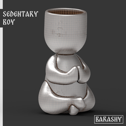 0.png Download OBJ file sedentary boy • 3D printer design, Barashy