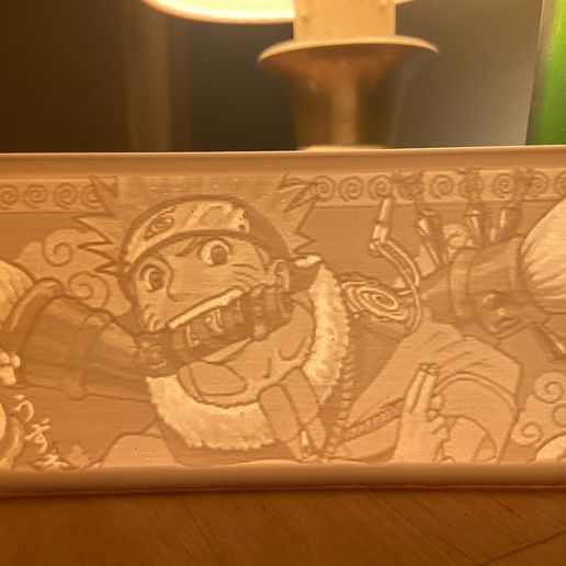 Naruto Uzumaki Lithophany 3D model