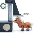 Cobotech-Grumpy Horse Articulated Keychain_03.png Cobotech Porte-clés articulé Grumpy Horse - Porte-clés sac à dos mignon