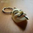 vendetta1.jpg STL file Guy Fawkes Mask Keychain・3D print design to download