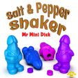 MrMiniDickSalt.jpg STL-Datei Salz- und Pfefferstreuer Mr. Dick・3D-druckbare Vorlage zum herunterladen