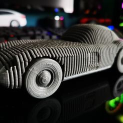 IMG_20230918_180619.jpg Бесплатный STL файл Mercedes 300SL Разрезанный автомобиль・Модель 3D-принтера для скачивания