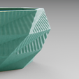 02.png STL-Datei Low poly planter kostenlos・Modell für 3D-Druck zum herunterladen