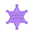Sheriff_ARTHUR.stl SHERIFF STAR