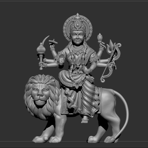 🗿 Durga ji・ STL File for 3D printing・Cults