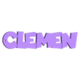 CLEMEN.stl keychains Identifier for backpacks