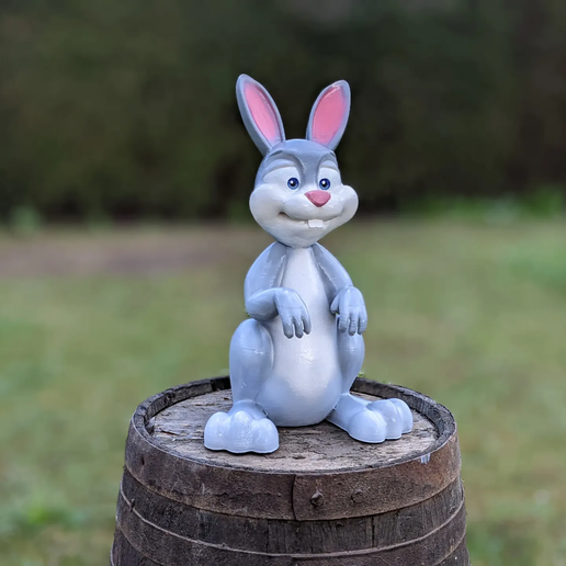 3dprinted_cartoon_easterbunny_03.png Cartoon Bunny for your Garden