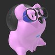 ALEXA_ECHO_DOT_5_FAT_PIGGY_GLASSES.jpg Suporte Alexa Echo Dot 4a e 5a Geração Pig With Glasses