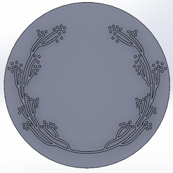 Flor-4.png STL-Datei Briefmarkenblätter 4・3D-druckbare Vorlage zum herunterladen