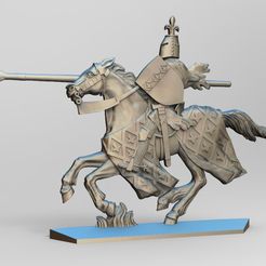 25.jpg STL file equestrian knight 2・3D printer design to download, ypiter