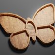 Butterfly-Tray-©-for-Etsy.jpg Pack of 9 Trays - 3D STL Files for CNC Router and 3D Printer (svg, dxf, pdf, eps, ai, stl)