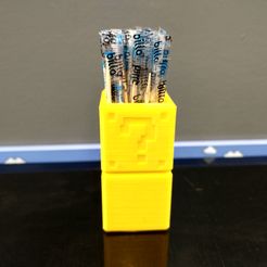 IMG_20230512_114106768_HDR.jpg STL file Mario Surprise Box pen / toothpick holder・3D printer model to download