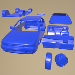 e22_005.png STL file Mitsubishi Colt 1988 PRINTABLE CAR IN SEPARATE PARTS・3D printable model to download
