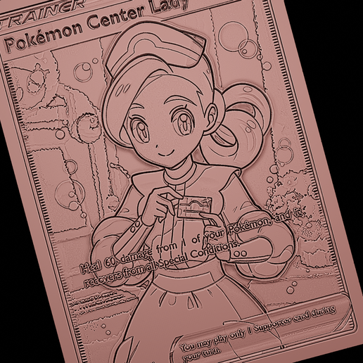 pokemon center lady full art card GGT - Pokemon Center Lady 185/185