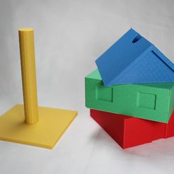 3D_Printed_1.jpg Archivo STL Casa de juguete para apilar formas para niños pequeños・Objeto imprimible en 3D para descargar