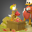 tbrender_016.png Ducks Tales diorama Scrooge Mc Duck Donald duck Huey Duey Luey