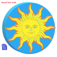 STL00683-2.png 1pc Sun Bath Bomb Mold