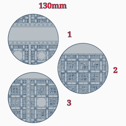 130mm_1.PNG Free STL file 130mm bases "Walkway"・3D print model to download