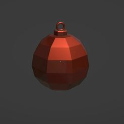 Lowpoly_ornament.jpg Fichier STL gratuit Ampoule de Noël - Christbaumkugel・Design à télécharger et à imprimer en 3D, DIY_SBG