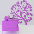 utd.png 3D printable wall decoration natural tree