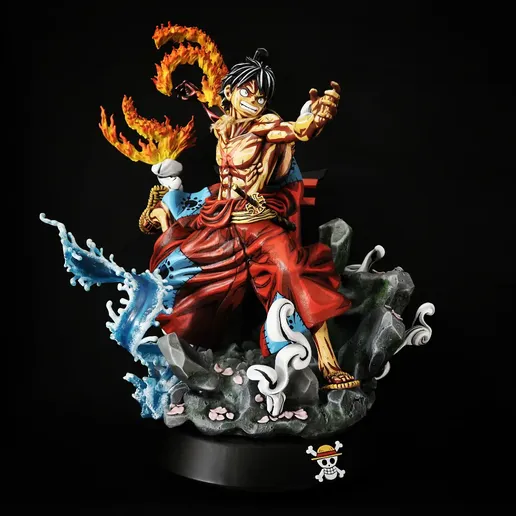 Stl File Luffy Red Hawk One Piece Wano Bionic3d Model To Download And 3d Print Cults