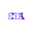Text Flip - Eta.stl Перелистывание текста - греческий алфавит в комплекте