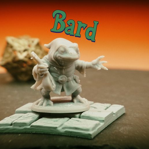 Bard Frog - Tabletop Miniature