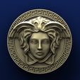 A010. Medallion.jpg Fichier STL gratuit Médaillon Versace・Objet pour imprimante 3D à télécharger