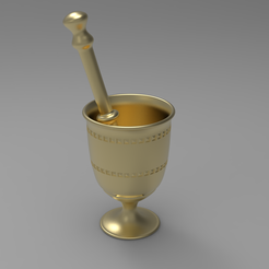 000.png Archivo STL Mortero de latón・Modelo para descargar y imprimir en 3D