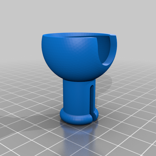 Push in and lock ball and socket with cutters 3D model