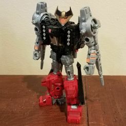 Bot.jpg 3D file Cybertron Sideways upgrades for Siege Sixgun/Cromar・3D printing idea to download