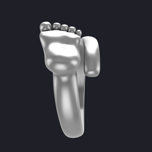 👶 Baby foot ring 3D MODEL・ 3D File for 3D printing・Cults