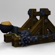 untitled.1581.jpg Stylized Medieval Medieval Catapult - Low Poly 3D Model / Game Ready / Printable