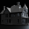 BP2.png STL file N-Scale House 'The Bridgeport' 1:160 Scale STL Files・3D printer design to download
