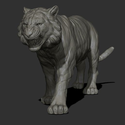 46.jpg Descargar archivo OBJ El tigre que camina • Modelo para la impresión en 3D, guninnik81