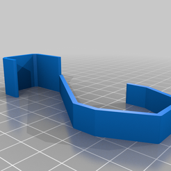 hook_v1.png Free STL file Curtain rail hook・3D print object to download