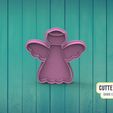 ángel-M1.jpg Angel with wings angel with wings Cookie Cutter M1