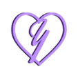 coeur Y.stl heart with initial Y