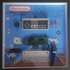 IMG_20230121_141909.jpg 3D file Template for framing disassembled NES controller・Design to download and 3D print