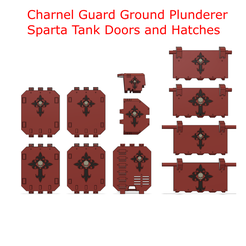 Charnel-Guard-LR-SP-Doors-and-hatches.png STL file Charnel Guard Ground Plunderer and Sparta tank Doors and Hatches・3D print design to download