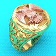 Nhan-chim-dai-bang-848-01.jpg Кольцо с орлом - Кольцо с узором - Кольцо со скульптурой - N848