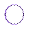 scalloped circle-12.5cm.stl Cortador de galletas con forma de círculo festoneado (disponible en varios tamaños)