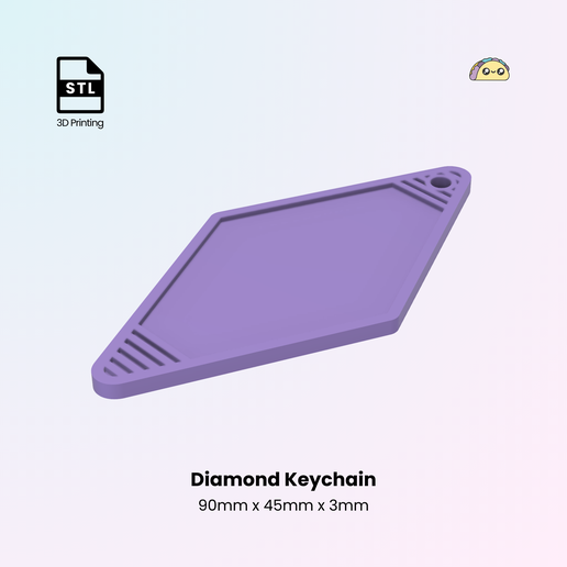 💎 Diamond Keychain, Hotel Key Tag, Commercial Use, Custom Blank ...
