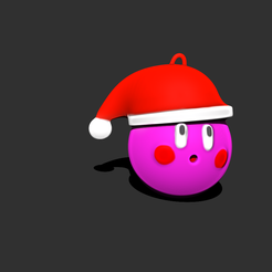 christmaskirby1.png Archivo STL Christams kirby・Plan de impresión en 3D para descargar