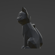 Side.png STL-Datei Katze Vase・3D-druckbare Vorlage zum herunterladen